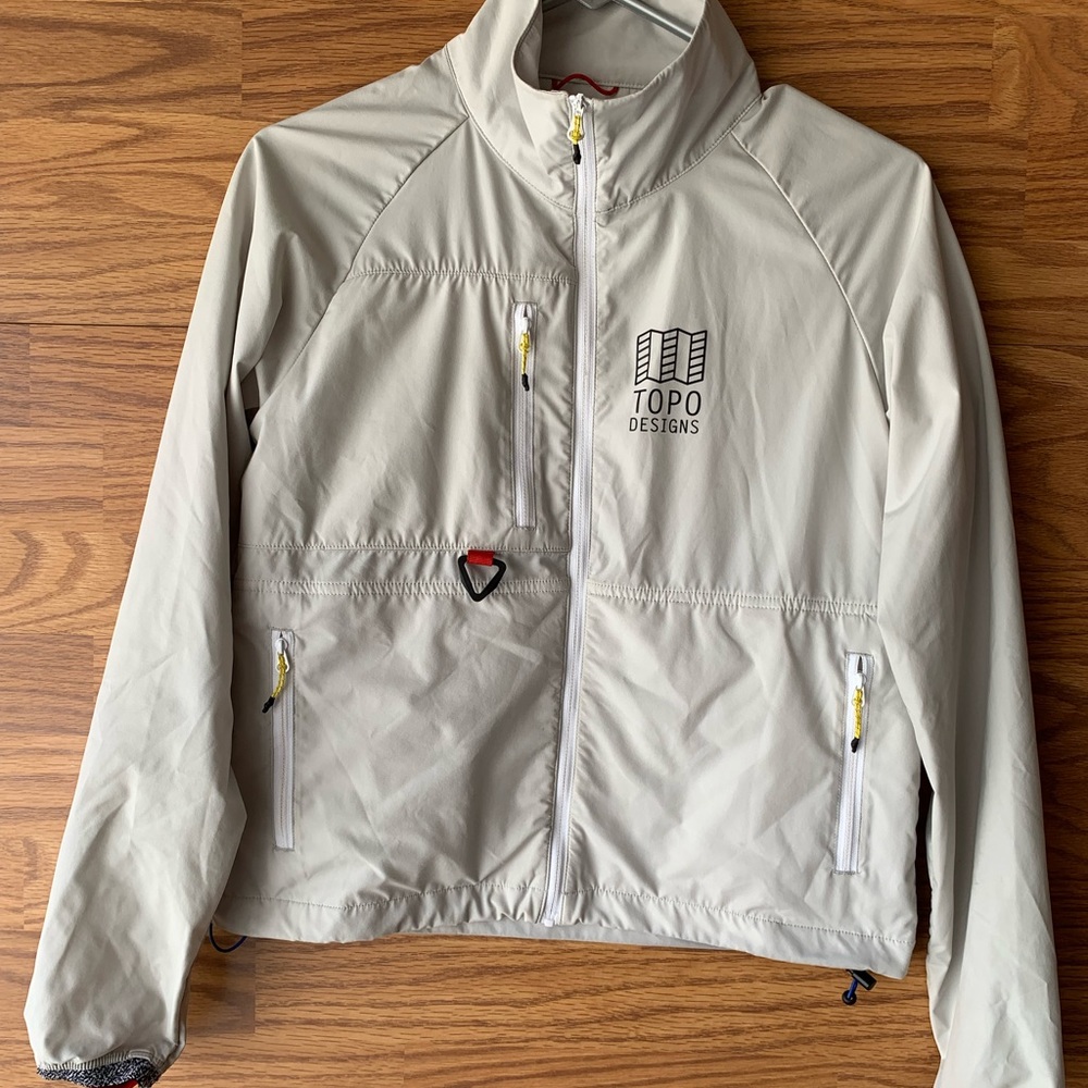 TOPO Designs Wind Jacket in Light Grey sz XS